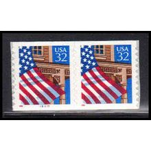 2915Av 32c U.S. Flag Over Porch Very Fine MNH CNP Left 78777 11x10 PA1771