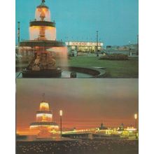 Weston Super Mare Illuminations 2x 1970s Postcard s