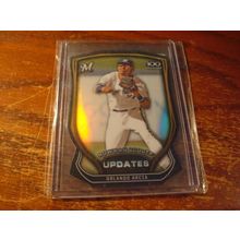 2015 Bowman Chrome, Die Cut Refractor, #'d 77/99, ORLANDO ARCIA Rc, Brewers