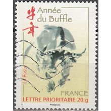 France 2009 Michel 4570 O Cote (2015) 1.20 € Année chinoise du Buffle