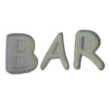 Bar Garnish Cocktail Tray/dishes Set of Three Ceramic Letter Trays
