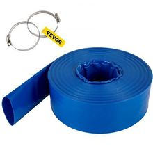 Discharge Hose, 1-1/2" x 105', PVC Fabric Lay Flat Hose, Heavy Duty Backwash...