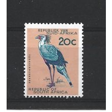 SouthAfrica.SG208 20c Secretary Bird.Variety Unchecked.Mounted Mint.Aug25