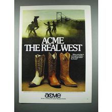 1981 Acme Boots Ad - Acme The Real West