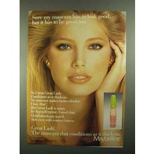 1981 Maybelline Great Lash Mascara Ad - Look Good