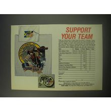 1990 AMA International Six Day Enduro Commemorative Items Ad - Support your team