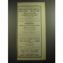 1958 Producers Theatre Ad - A Touch of the Poet, Lunt-Fontanne Theatre Godilocks