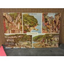 multiview, CLOVELLY, DEVON unused postcard by J. Salmon 1-47-02-09/4532 =