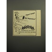 1951 Angostura Aromatic Bitters Ad - Cartoon by Virgil Partch - Don't forget
