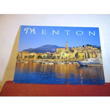 MENTON, FRANCE used postcard =