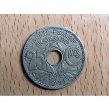 France Republic 1928 25 Centimes Coin