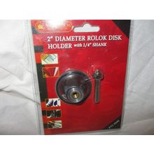 2" Diameter Rolok Disk Holder with 1/4" Shank