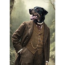 Gentleman Canine – Vintage Victorian Dog Portrait Print