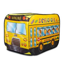 Pack of 2] Kids Play Tent Foldable Pop Up School Bus Tent Portable Children ...