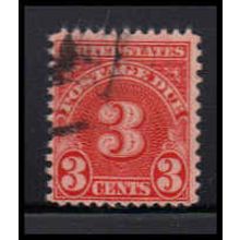 Used J82a 3c Postage Due Barely Clears K1442
