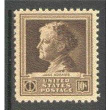 878 10c Jane Addams Fine MNH GA0286