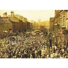 Whitsuntide Rally Street Procession in Skipton 1925 Photo Award Winner Postcard