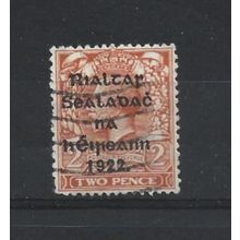 Ireland.SG34 2d Orange.Die Unchecked.Fine Used.Oct24q