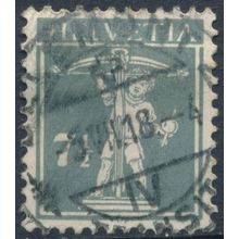 William Tell's Son: 7½c Type III - Switzerland 1917 - FH - MiNr 138xIII (A)