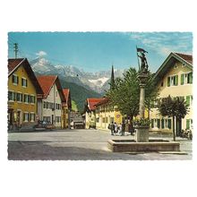 GARMISCH-PARTENKIRCHEN, GERMANY unused vintage postcard 1962 (a) #