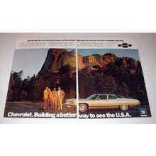 1972 Chevrolet Caprice 4-Door Sedan Ad - Mt. Rushmore!