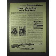 1972 Remington Model 700 BDL Rifle Ad - Take Luck Out