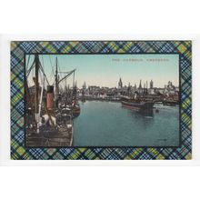 The Harbour Aberdeen Postcard Tartan