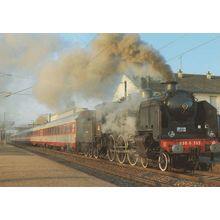 French Retro Train Rambouillet 230 G 353 at Thierry Gare Postcard
