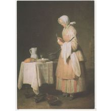 Jean Baptiste Chardin Meal For A Convalescent RA Painting Postcard