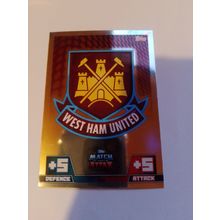 match attax 14/15 club badge west ham utd no.343