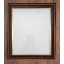 Vintage Picture Frame Wooden Gold Trim 10 x 12” Traditional Dark Wood Colour