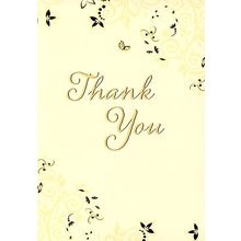 Thank You - Blank Inside Thank You Greeting Card - 4587