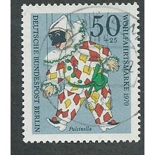 BERLIN -1970 50pf +25 'HUMANITARIAN RELEIF FUNDS' FINE USED (EBID44-740)