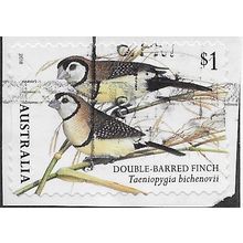 AUS 2018 $1.00 (S/A) 'BIRDS -FINCHES -DOUBLE' ON PAPER FINE USED (EBID26-005)