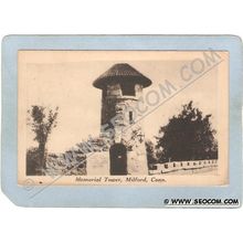 CT Milford Postcard Memorial Tower ct_box3~1460