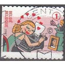 Belgique 2007 Michel 3764BDL O Cote (2008) 1.70 € Machine à écrire Royal