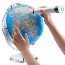 Talking World Globe, 9 in/228.6 mm, Interactive Globe for Kids Early Learnin...
