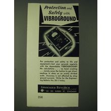 1943 Associated Research Incorporated Vibrogound Ad - Protection and safety