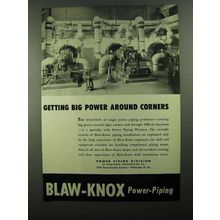 1950 Blaw-Knox Power Piping Ad - Power Around Corners