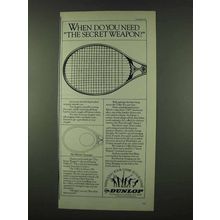 1978 Dunlop Volley II Tennis Racquet Ad