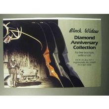 1987 Black Widow Diamond Anniversary Collection Bow Ad