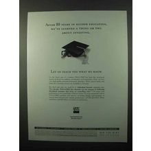 2000 TIAA-CREF Investments Ad - Learned a Thing or Two