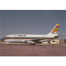 Aero Feliz Boeing B737 281 Civil Aircraft Postcard (A20400)