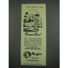 1949 Mayfair Toffees & Chocolates Ad - Treasure Trove!