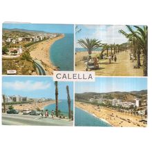 multiview, CALELLA , BARCELONA, SPAIN used postcard =
