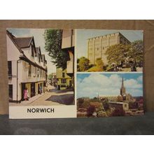 multiview, NORWICH, NORFOLK. unused postcard #