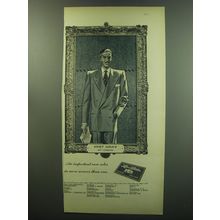 1949 Lebow Clothes Mist Gray Suit Ad - An important new color in more weaves