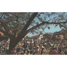 Malawi Market Africa 1970s Postcard