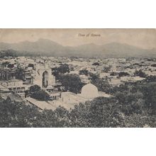Ajmere India Antique Aerial Panorama Postcard