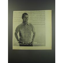 1956 Bernhard Altmann Cashmere Polo Shirt Advertisement